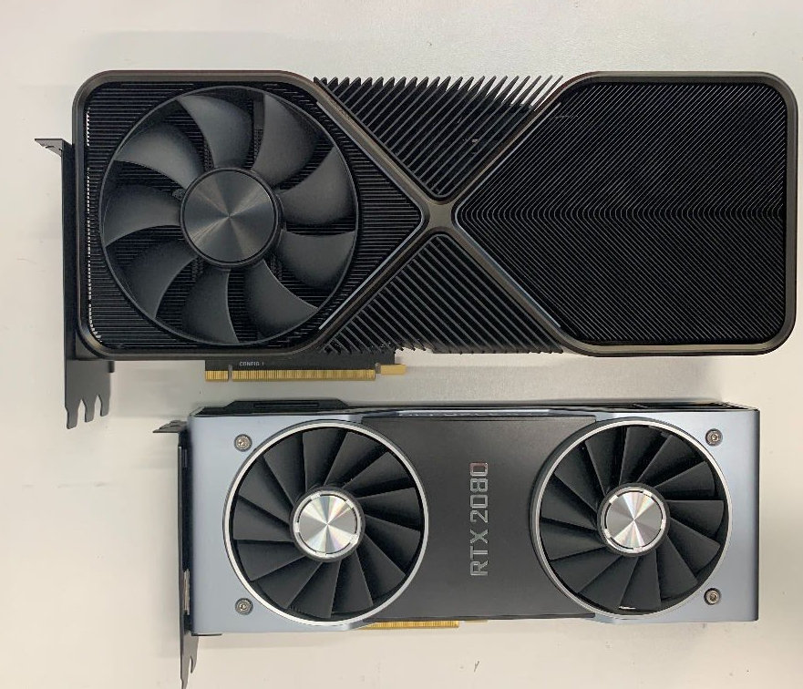 nvidia geforce rtx 3090 1 1 พบข้อมูลการ์ดจอ NVIDIA RTX 30 Series สถาปัตย์ Ampere รุ่นใหม่ล่าสุดต้องการสายไฟเลี้ยง 12พินในการใช้งาน