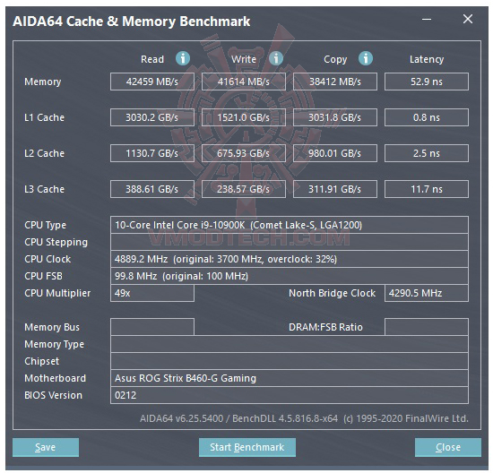 mem ASUS ROG STRIX B460 G GAMING REVIEW