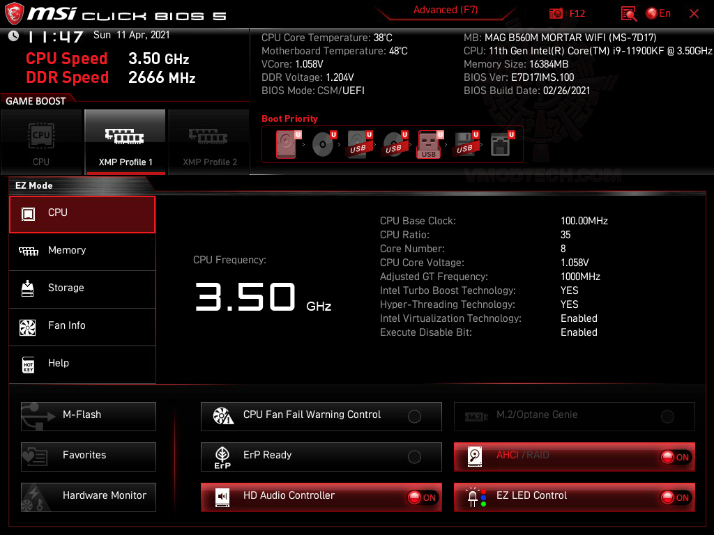 msi snapshot 07 MSI MAG B560M MORTAR WIFI REVIEW