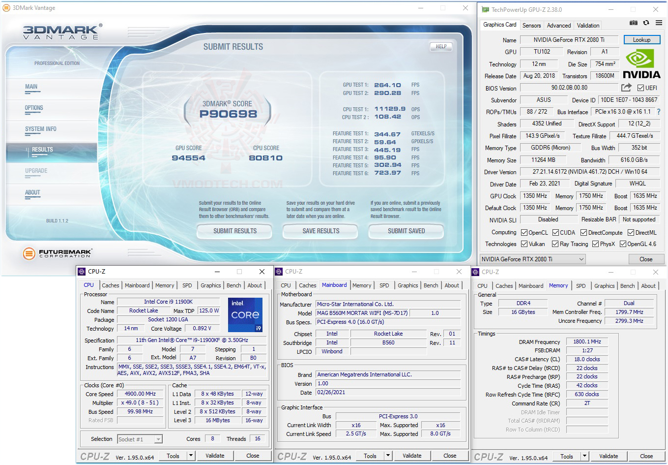 vt MSI MAG B560M MORTAR WIFI REVIEW