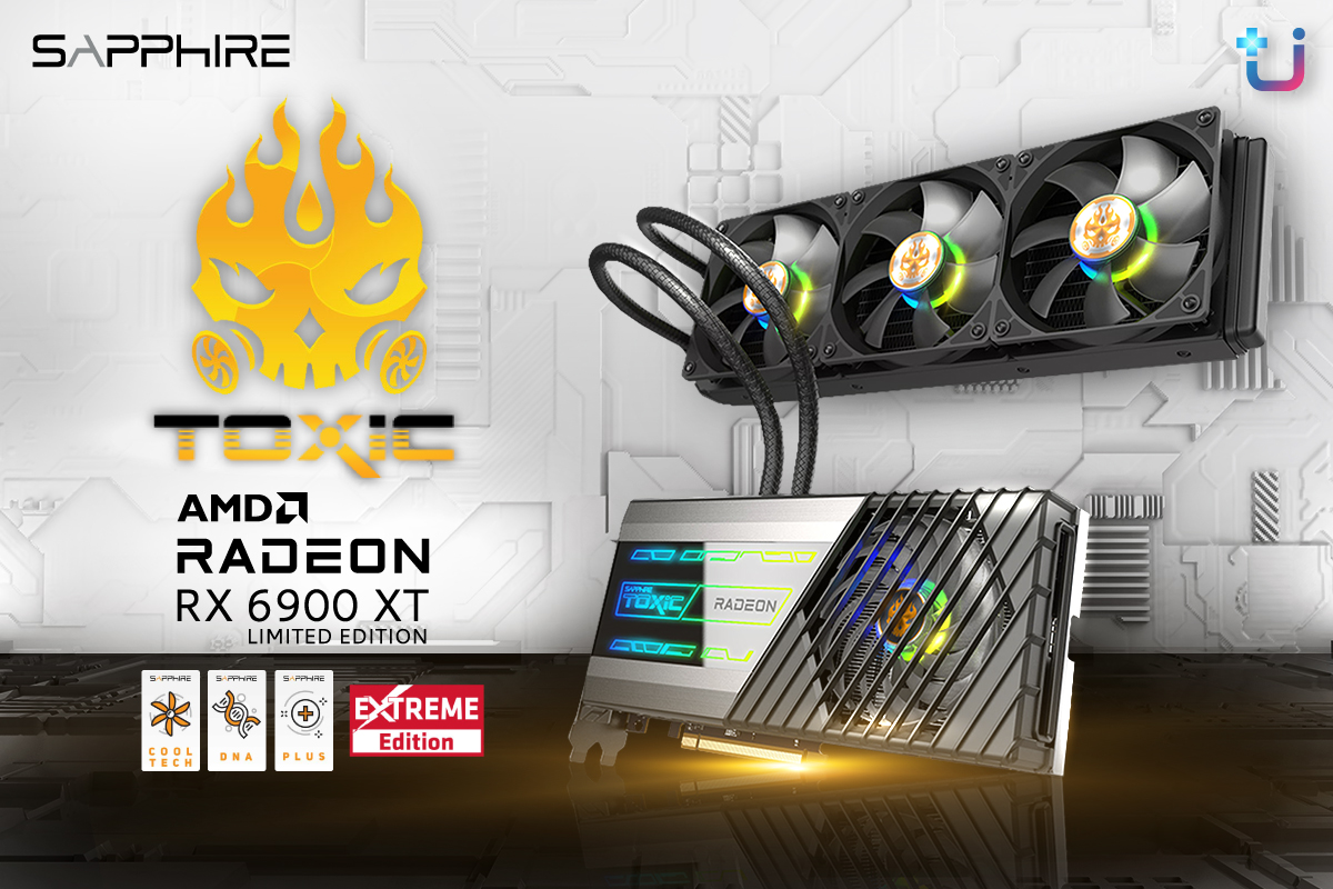 toxic rx 6900 xt 1 SAPPHIRE เปิดตัวการ์ดแสดงผล TOXIC AMD Radeon™ RX 6900 XT Extreme Edition ที่มาพร้อมกับประสิทธิภาพที่เหนือชั้นและการระบายความร้อนแบบ AIO