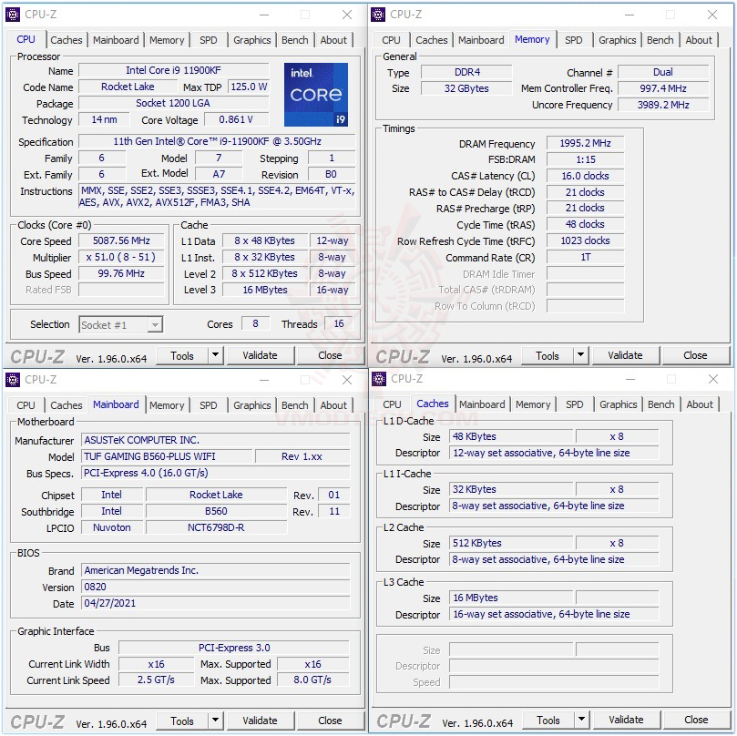 cpuid oc Lexar Hades DDR4 3600Mhz Dual Channel (16X2) 32GB Review