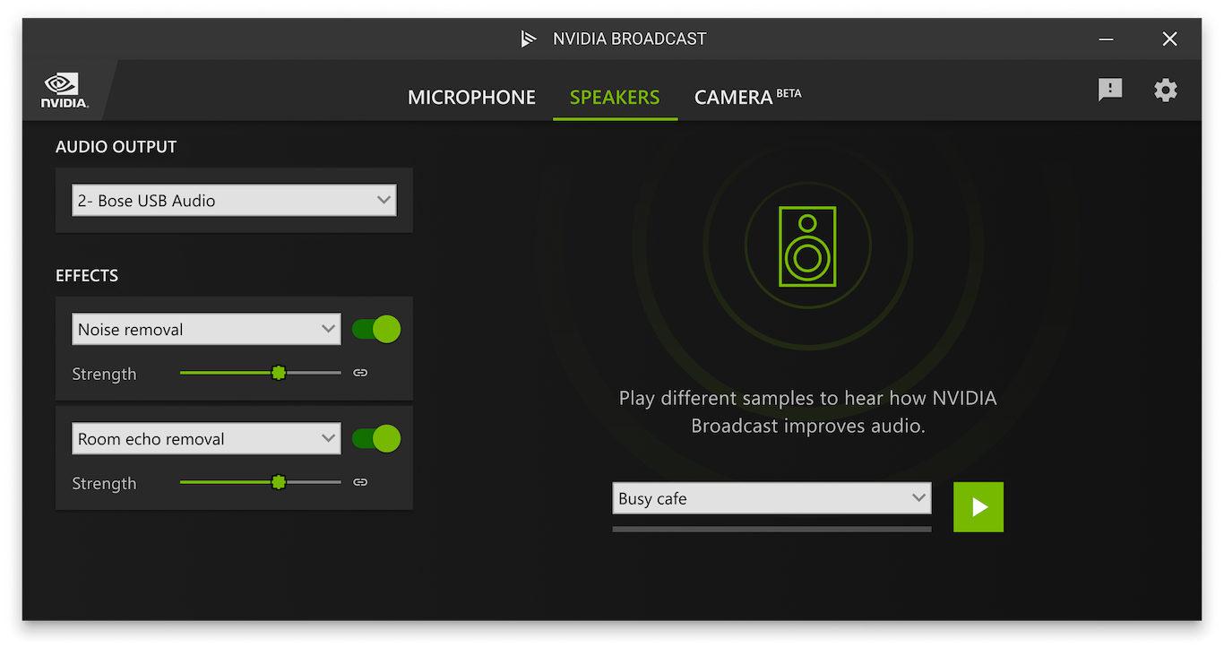 nvidia broadcast ui Nvidia ประกาศอัพเดทโปรแกรม NVIDIA Broadcast v1.3 Update เวอร์ชั่นใหม่แล้วสามารถดาวน์โหลดใช้งานกันได้เลย 