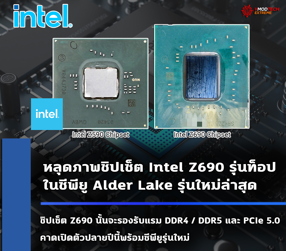 intel z690 2021 หลุดภาพชิปเซ็ต Intel Z690 Alder Lake รุ่นใหม่ล่าสุด