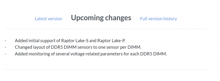 hwinfo raptor lake 768x284 พบข้อมูลซีพียู Intel 13th Gen รหัส “Raptor Lake” ในโปรแกรม HWiNFO 