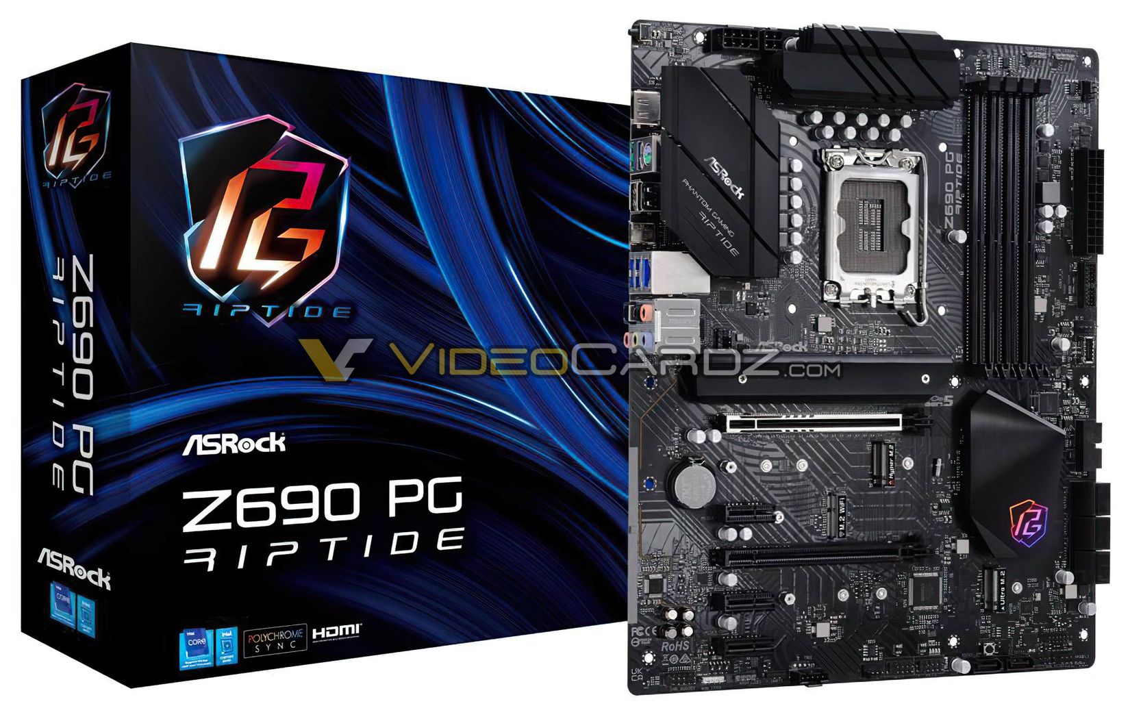 asrock z690 pg riptide videocardz หลุดภาพเมนบอร์ด ASRock Z690 ในซีรี่ย์ Taichi, Extreme, Steel Legend และ Phantom Gaming รุ่นใหม่ล่าสุดก่อนเปิดตัวอย่างเป็นทางการ 