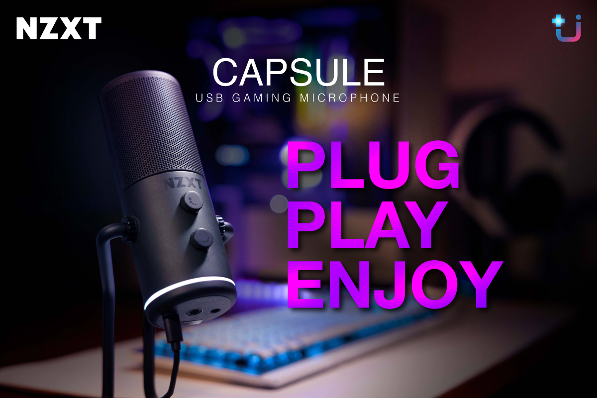 nzxt mic3 PLUG.PLAY.ENJOY ไปกับ NZXT CAPSULE USB Gaming Microphone รุ่นใหม่ล่าสุดจาก NZXT 