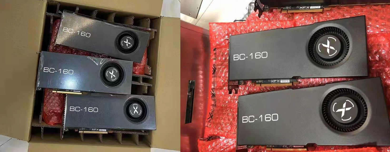 amd bc160 mining card1 เผยการ์ดจอ AMD/XFX BC 160 สำหรับขุดเหมืองคริปโตชิป Navi 12 แรม 8GB HBM2 แรงขุดมากถึง 70 MH/s ราคาวางจำหน่าย 2000ดอลล่าสหรัฐฯ หรือประมาณ 66,000บาทไทย