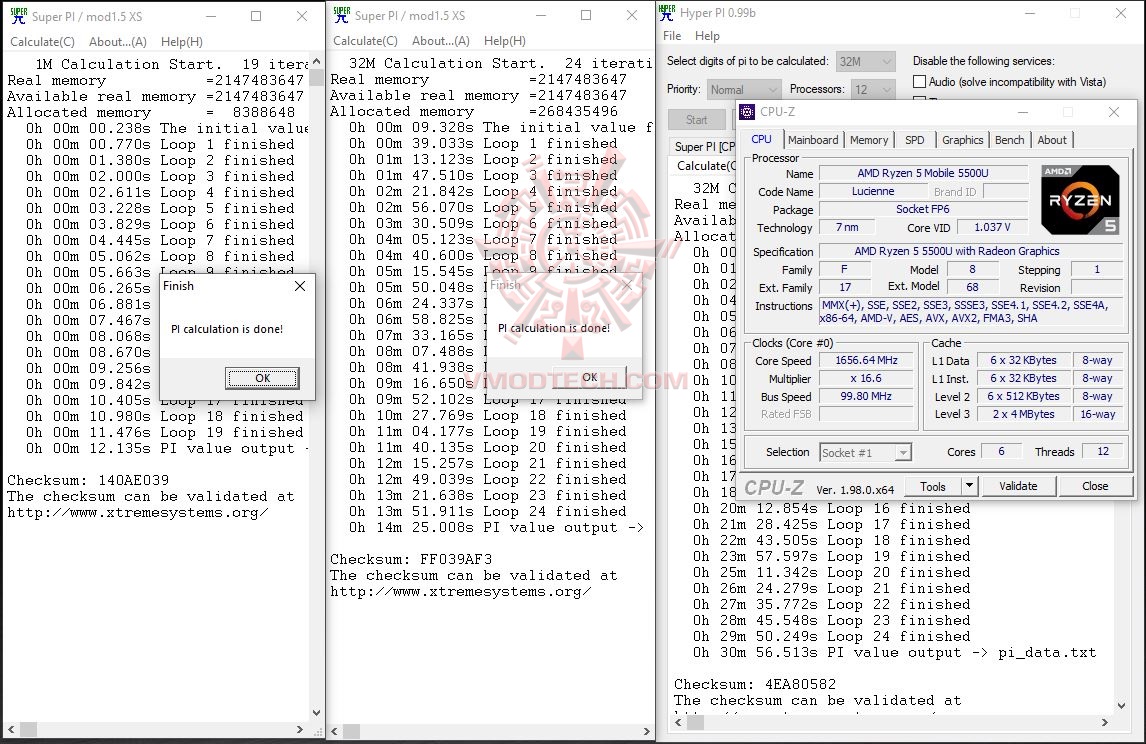 superpi ASUS MiniPC PN51E1 Review