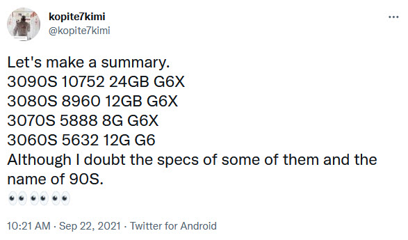 2021 12 16 9 25 07 เผยข้อมูล NVIDIA GeForce RTX 3080 12GB รุ่นใหม่มีจำนวนคอร์ 8960 CUDA cores มากขึ้นและขุดเหมืองแรงขึ้น 20% เมื่อเทียบกับรุ่น 10GB 