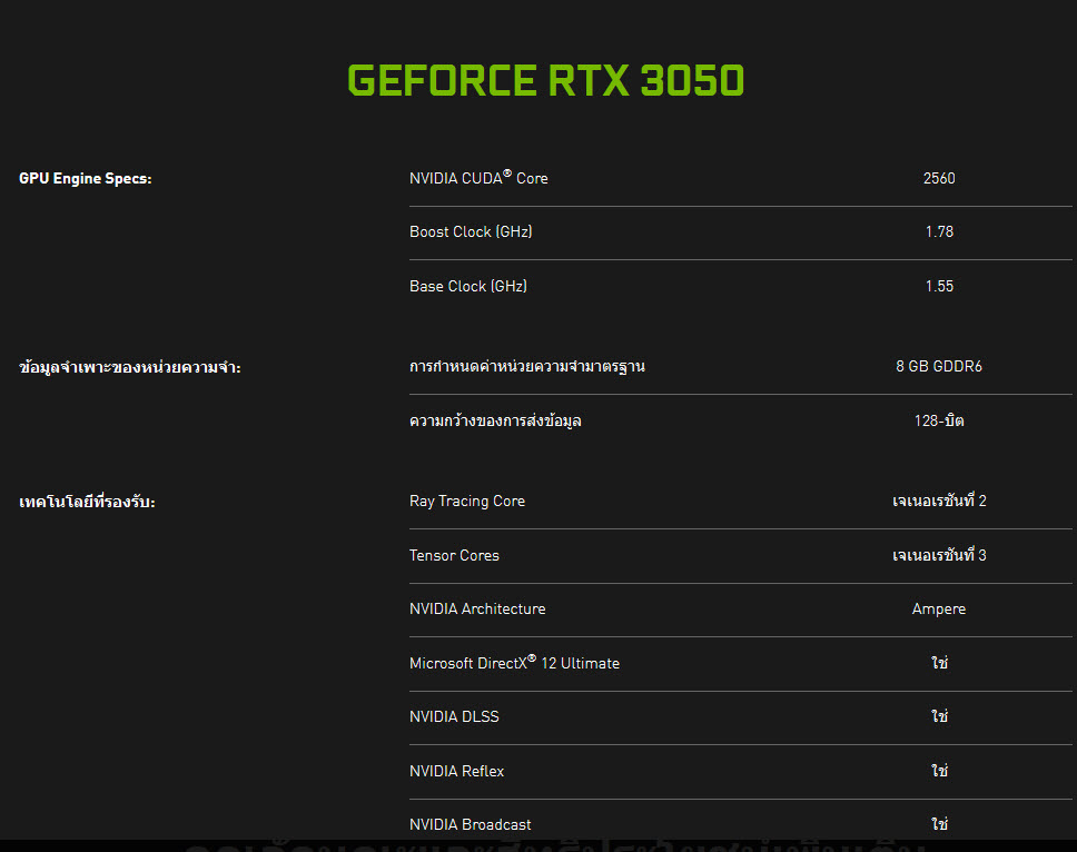 2022 01 25 10 57 53 Nvidia เผยราคาการ์ดจอ Nvidia GeForce RTX 3050 ในไทยอย่างเป็นทางการเริ่มต้นที่ 9,500บาทเท่านั้น