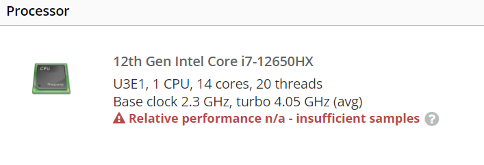 intel core i7 12650hx specs หลุดซีพียู Intel Core i7 12650HX 14C/20T คาดเป็นรหัสรุ่น Alder Lake S รุ่นแรกที่ใช้งานในแล็ปท็อป