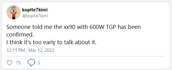 2022 03 12 21 57 13 ลือ!! การ์ดจอ NVIDIA GeForce RTX 4090 รุ่นใหม่จะกินไฟสูงมากถึง 600W TGP กันเลยทีเดียว