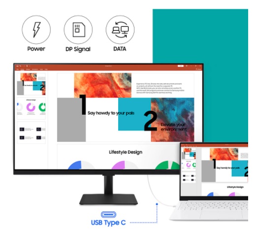 usb c Ascenti เปิดตัว Samsung Smart Monitor M7B 2022 32 รุ่นใหม่ล่าสุด ประสบการณ์ Smart TV ทำงานได้โดยไม่ต้องใช้ PC และศูนย์รวม IoT