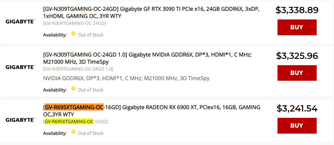 gbt 3090ti 6950xt หลุดราคาการ์ดจอ AMD Radeon RX 6950XT รุ่นใหม่ล่าสุดอยู่ที่ประมาณ 7X,XXXบาทไทย 