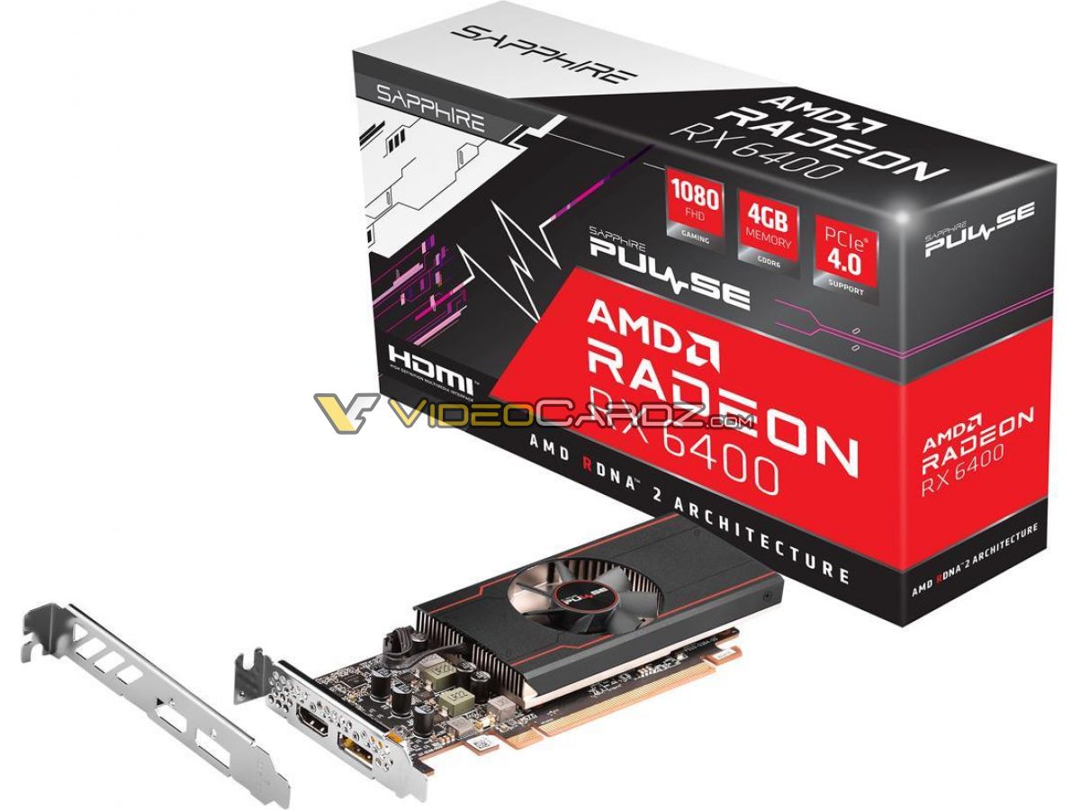 sapphire radeon rx 6400 4gb pulse 1 พบข้อมูลการ์ดจอ Sapphire Radeon RX 6400 PULSE รุ่นใหม่ล่าสุด 