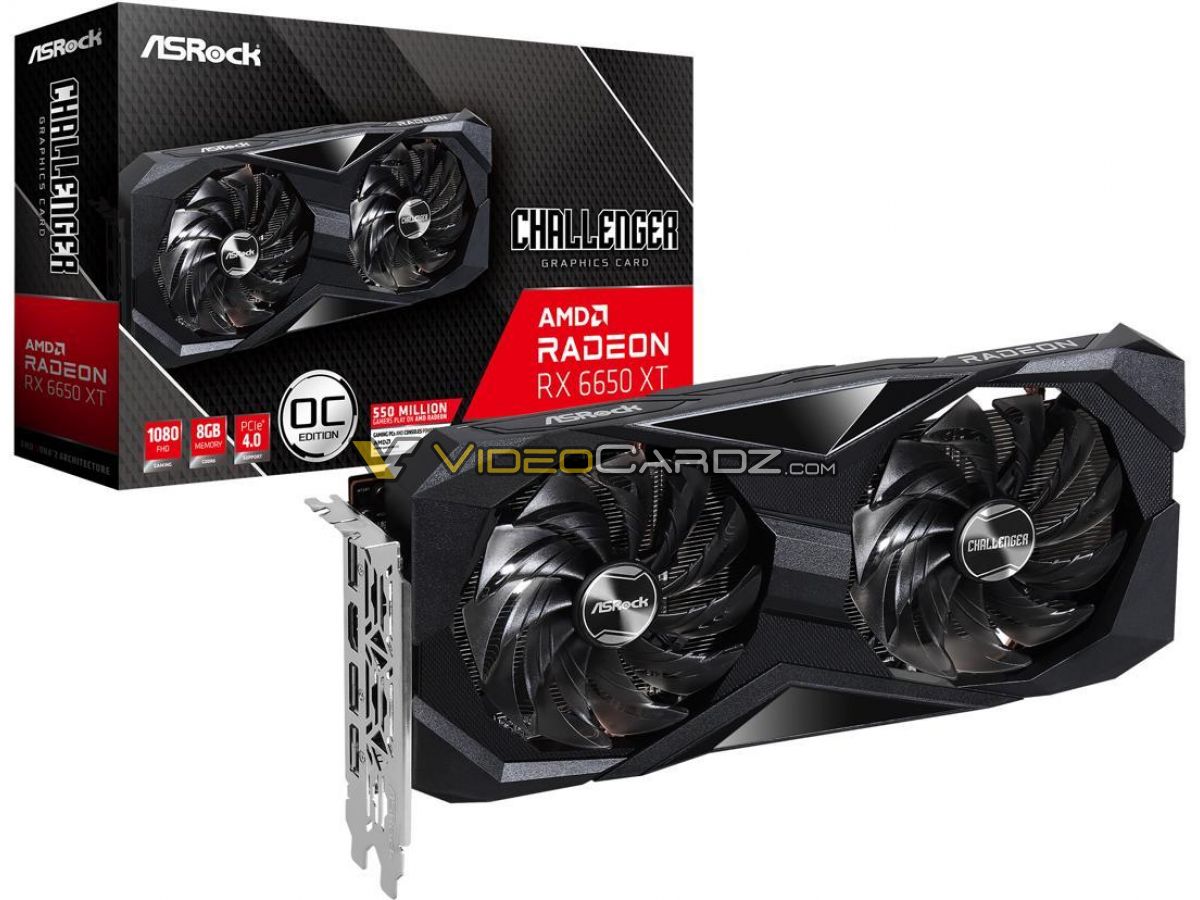 asrock radeon rx 6650 xt 8gb challenger d oc หลุดภาพการ์ดจอ AMD Radeon RX 6750XT และ RX 6650XT รุ่น Custom จากแบรนด์ดังต่างๆ อย่างไม่เป็นทางการ