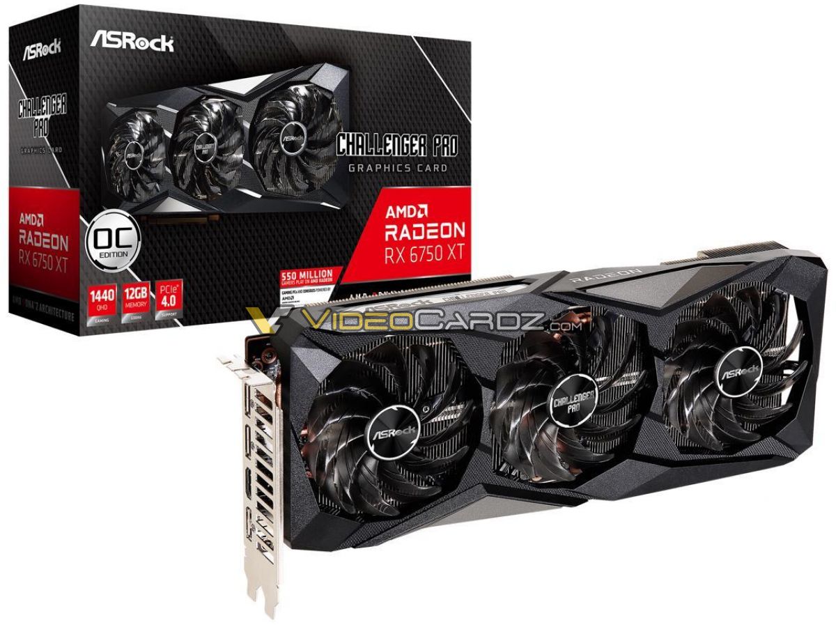 asrock radeon rx 6750 xt 12gb challenger pro oc หลุดภาพการ์ดจอ AMD Radeon RX 6750XT และ RX 6650XT รุ่น Custom จากแบรนด์ดังต่างๆ อย่างไม่เป็นทางการ