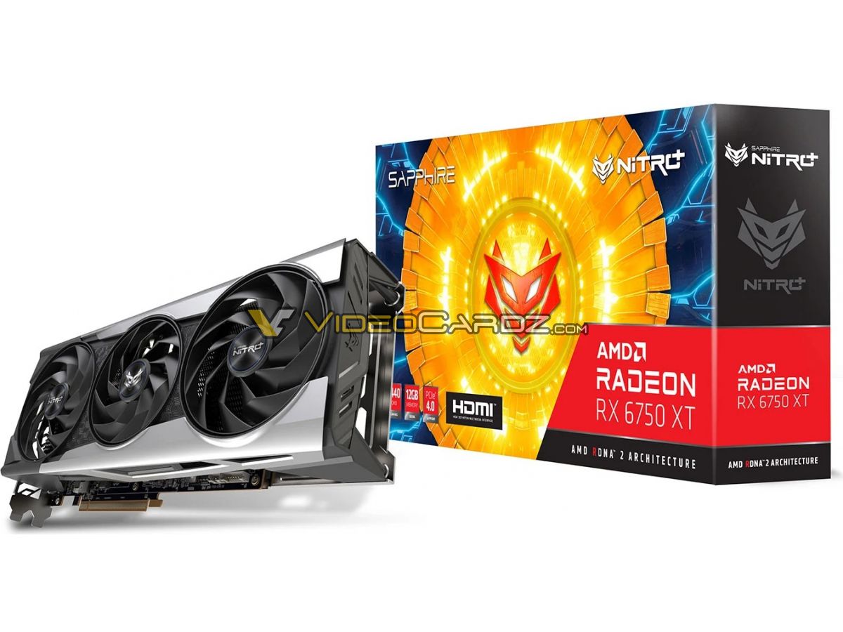 sapphire radeon rx 6750 xt 12gb nitro หลุดภาพการ์ดจอ AMD Radeon RX 6750XT และ RX 6650XT รุ่น Custom จากแบรนด์ดังต่างๆ อย่างไม่เป็นทางการ