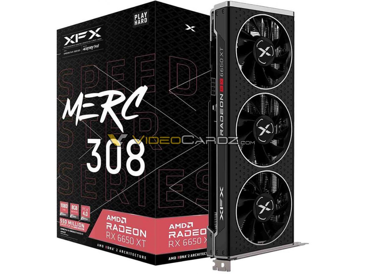 xfx radeon rx 6650 xt 8gb speedster merc 308 หลุดภาพการ์ดจอ AMD Radeon RX 6750XT และ RX 6650XT รุ่น Custom จากแบรนด์ดังต่างๆ อย่างไม่เป็นทางการ