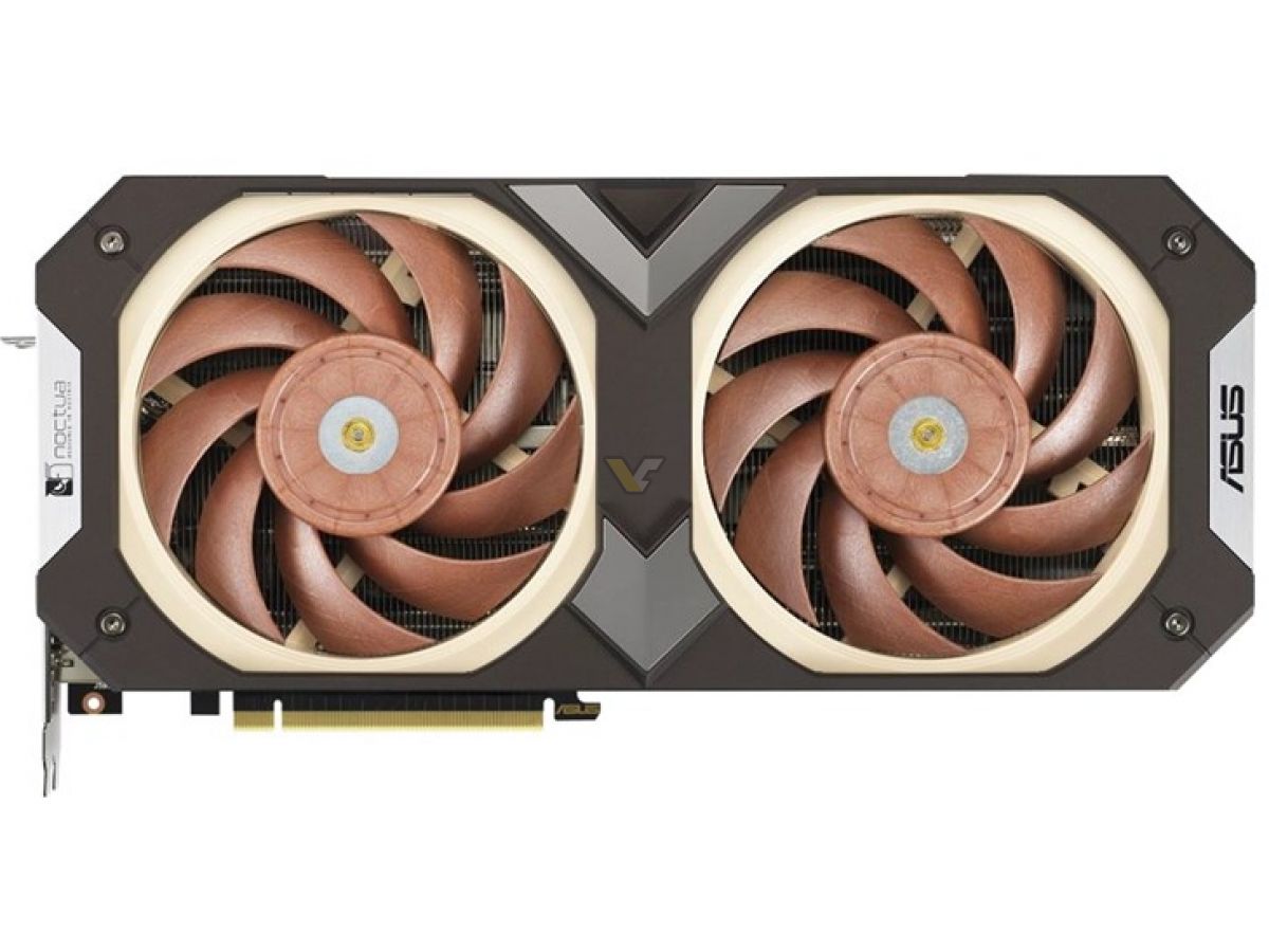 asus geforce rtx 3080 lhr 10gb noctua oc 2 เอซุสเปิดตัวการ์ดจอ ASUS RTX 3080 10GB Noctua รุ่นพิเศษที่มาพร้อมพัดลมระบายความร้อน 2ชุดดีไซน์สวยงาม