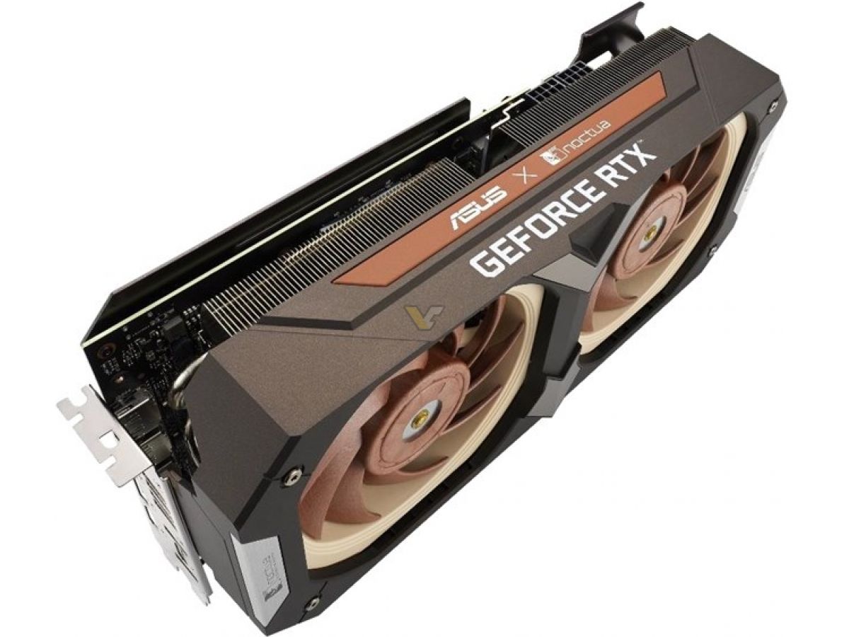 asus geforce rtx 3080 lhr 10gb noctua oc 4 เอซุสเปิดตัวการ์ดจอ ASUS RTX 3080 10GB Noctua รุ่นพิเศษที่มาพร้อมพัดลมระบายความร้อน 2ชุดดีไซน์สวยงาม