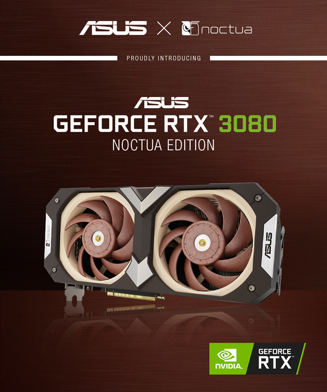 asus x noctua geforce rtx 3080 launch web ASUS และ Noctua เปิดตัวการ์ดจอ ASUS GeForce RTX 3080 Noctua Edition รุ่นใหม่ล่าสุดประสิทธิภาพเย็นเฉียบสะใจและเงียบไร้เสียงรบกวน 