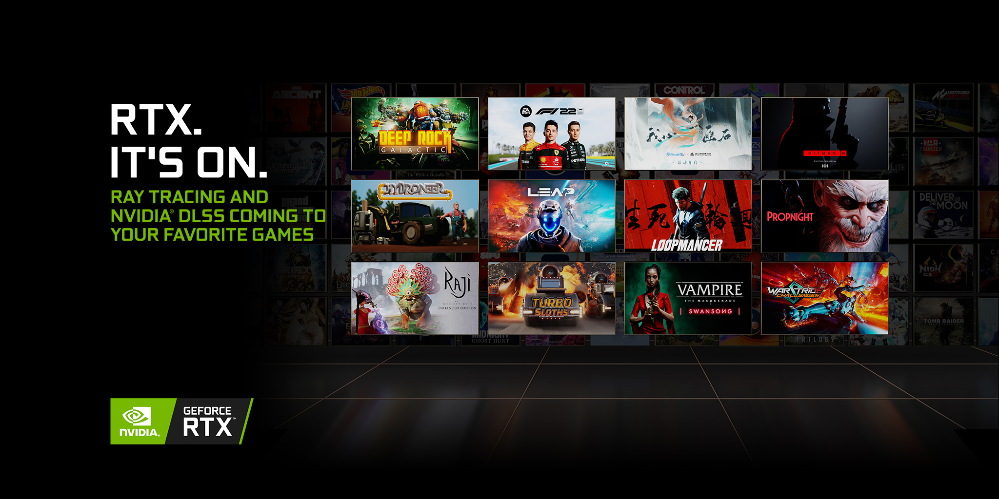 over 250 rtx games and applications Nvidia เปิดตัวหน้าจอ G SYNC 500Hz รุ่นใหม่ล่าสุดรุ่นแรกของโลกพร้อมเผยการรองรับ DLSS ในเกมส์ใหม่มากถึง 250เกมส์และแอพพลิเคชั่นและรวมทั้งเกมส์ใหม่อย่าง F1 2022 และ HITMAN 3