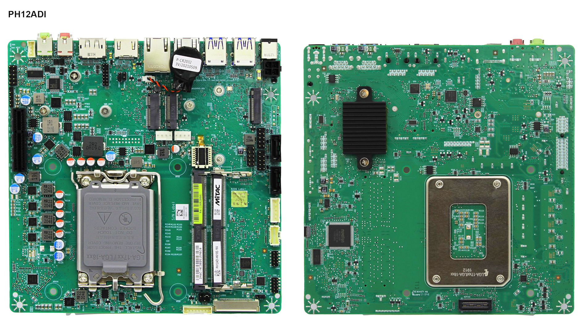 mitac ph12adi เผยเมนบอร์ด Intel H610/Q670 พร้อมรองซีพียู Intel Raptor Lake S รุ่นที่13 และรองรับแรม DDR5 5200 SO DIMM 