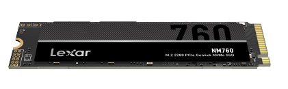 nm760 3 LEXAR เปิดตัว NM760 M.2 2280 PCIe Gen4x4 NVMe SSD รุ่นใหม่