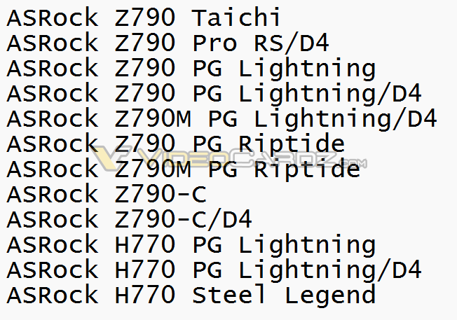 asrock z790 h770 series DDR4 ได้ไปต่อ!! เมนบอร์ด Intel Z790/H770 ยังคงรองรับแรม DDR4 ในซีพียู Intel ‘Raptor Lake’ รุ่นที่ 13 