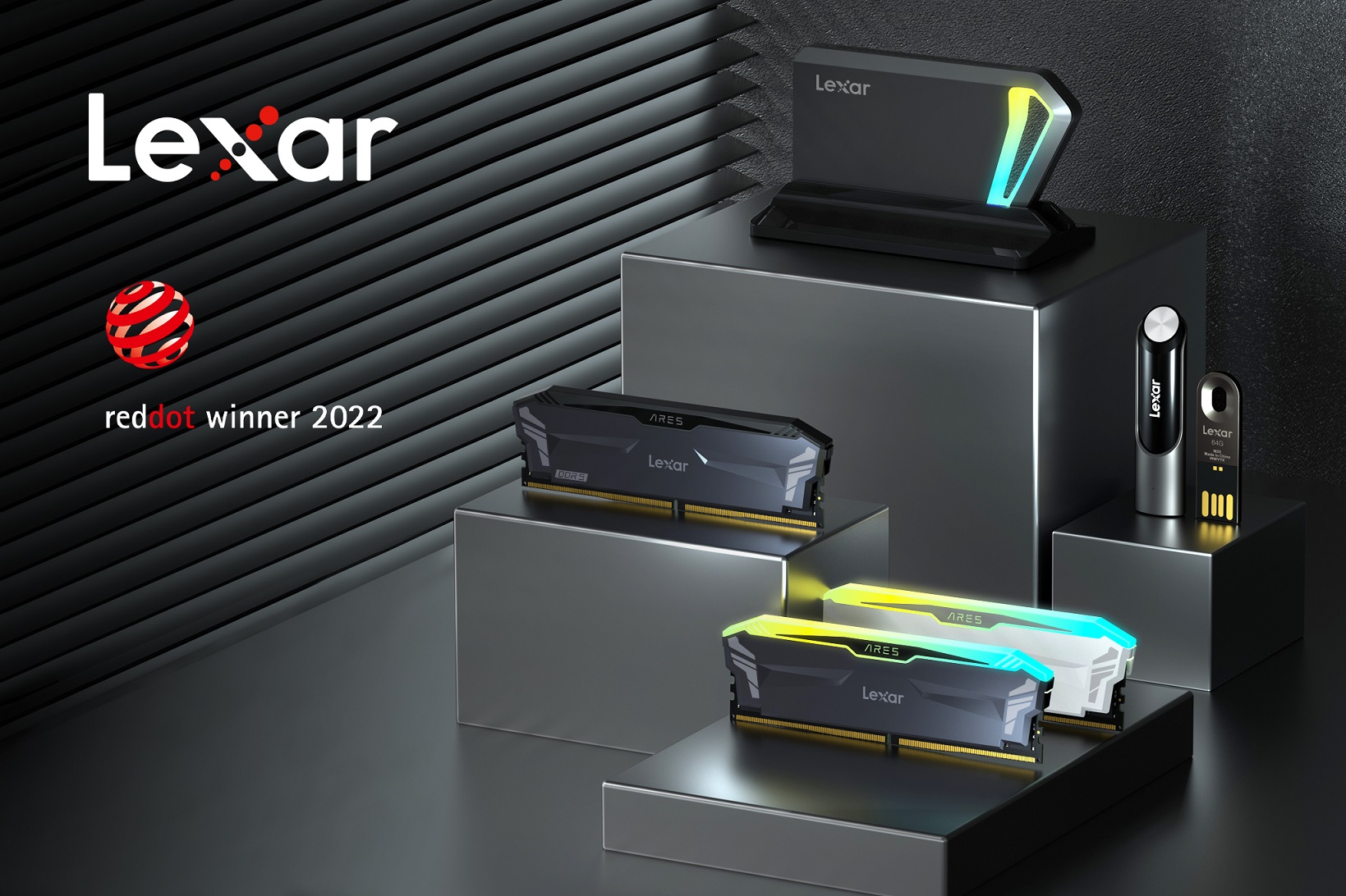 Lexar คว้า Red Dot Awards 5 รางวัล สำหรับความเป็นเลิศด้านการออกแบบ