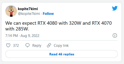 2022 08 09 23 22 03 ลือ!! ข้อมูลอัพเดทใหม่ NVIDIA GeForce RTX 4080 และ RTX 4070 กินไฟน้อยลงกว่าเดิม