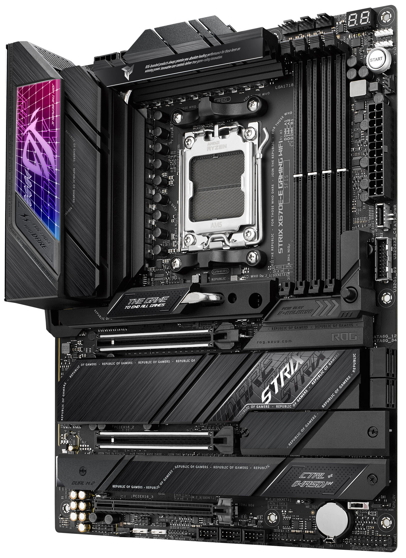 asus x670e strix เอซุสเปิดตัวเมนบอร์ด ASUS ROG STRIX X670E E และ ASUS TUF X670E Plus พร้อมใช้งานกับซีพียู AMD RYZEN 7000ซีรี่ย์รุ่นใหม่ล่าสุด