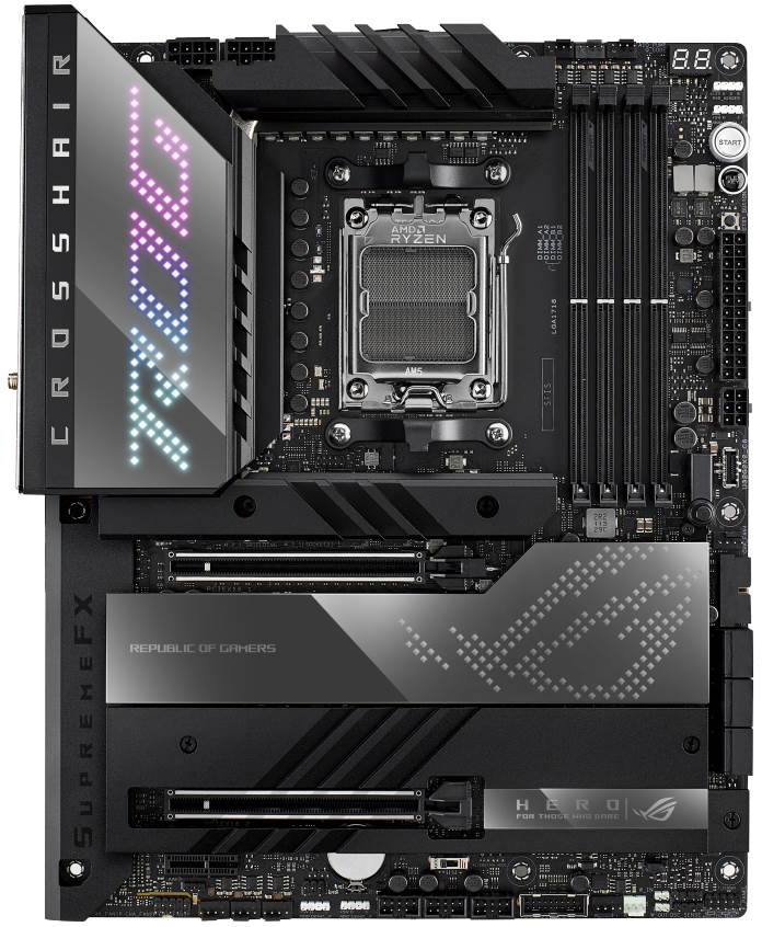 x670e hero เอซุสเปิดตัวเมนบอร์ด ASUS ROG STRIX X670E E และ ASUS TUF X670E Plus พร้อมใช้งานกับซีพียู AMD RYZEN 7000ซีรี่ย์รุ่นใหม่ล่าสุด