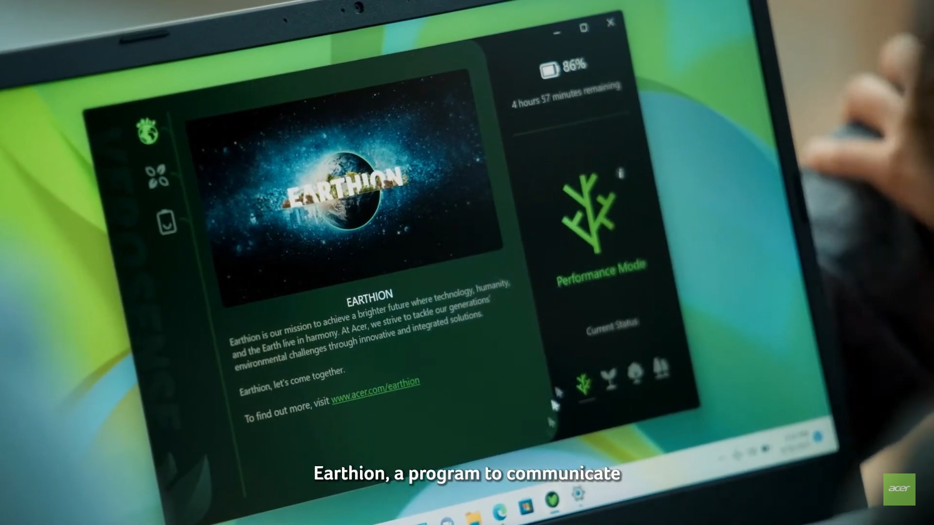 earthion new เอเซอร์ประกาศเดินหน้าภารกิจ Earthion ก้าวสำคัญเพื่ออนาคตที่ยั่งยืน ใน Acer Green Day