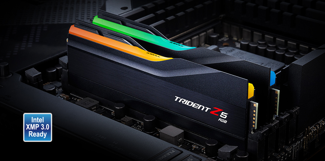 01 trident z5 rgb black xmp G.SKILL เปิดตัวแรม Trident Z5 RGB DDR5 6800 CL32 2x16GB และ DDR5 6400 CL32 2x32GB รุ่นใหม่ล่าสุด