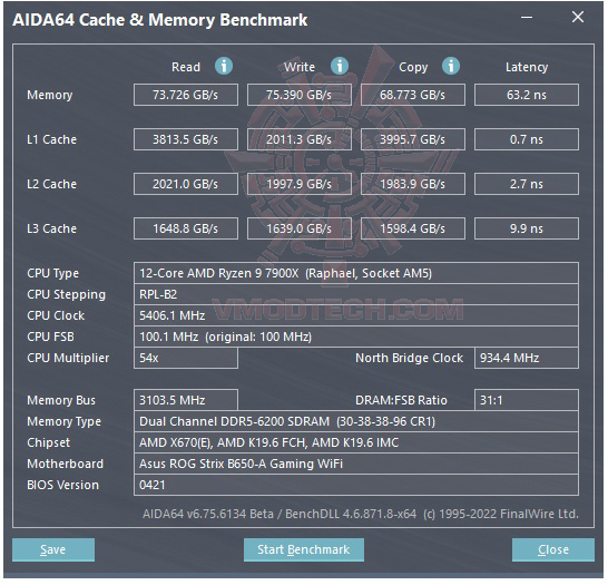 mem oc ASUS ROG STRIX B650 A GAMING WIFI REVIEW