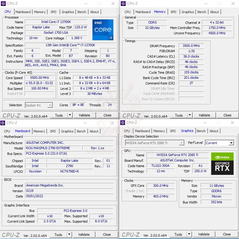 cpuid oc55 INTEL CORE i7 13700K PROCESSOR REVIEW