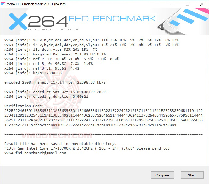 x264 1 INTEL CORE i7 13700K PROCESSOR REVIEW