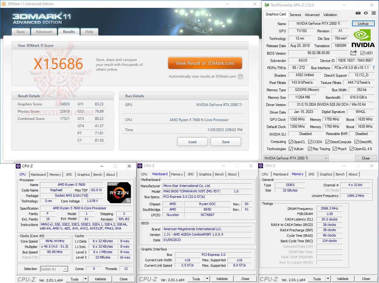 11x AMD RYZEN 5 7600 PROCESSOR REVIEW