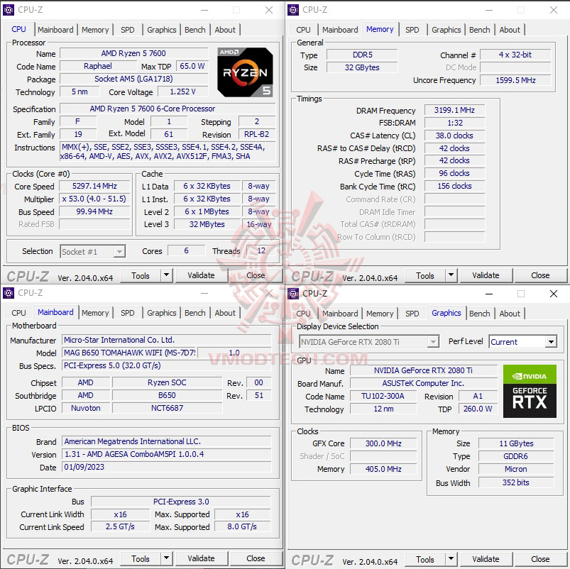 cpuid oc AMD RYZEN 5 7600 PROCESSOR REVIEW