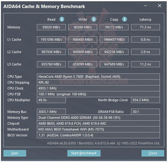 mem AMD RYZEN 5 7600 PROCESSOR REVIEW
