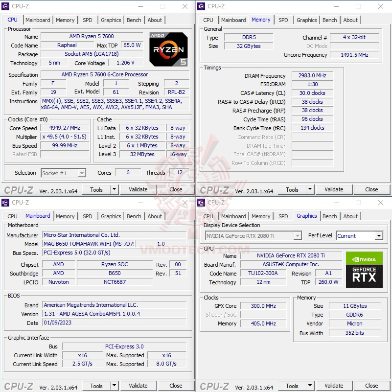 cpuid1 AMD RYZEN 5 7600 PROCESSOR REVIEW