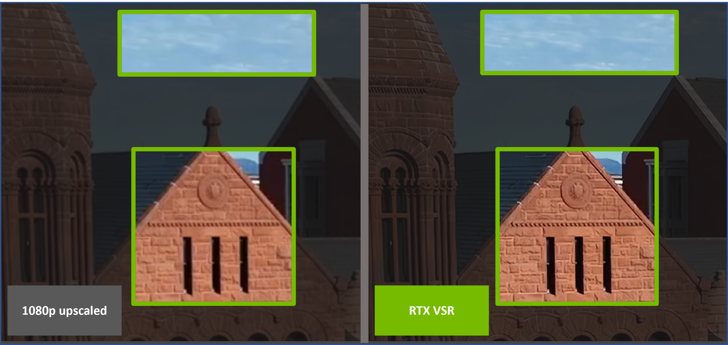 campus video 1080p to 4k nvidia geforce rtx video super resolution upscale comparison Nvidia เปิดตัวฟีเจอร์ Nvidia RTX Video Super Resolution technology 