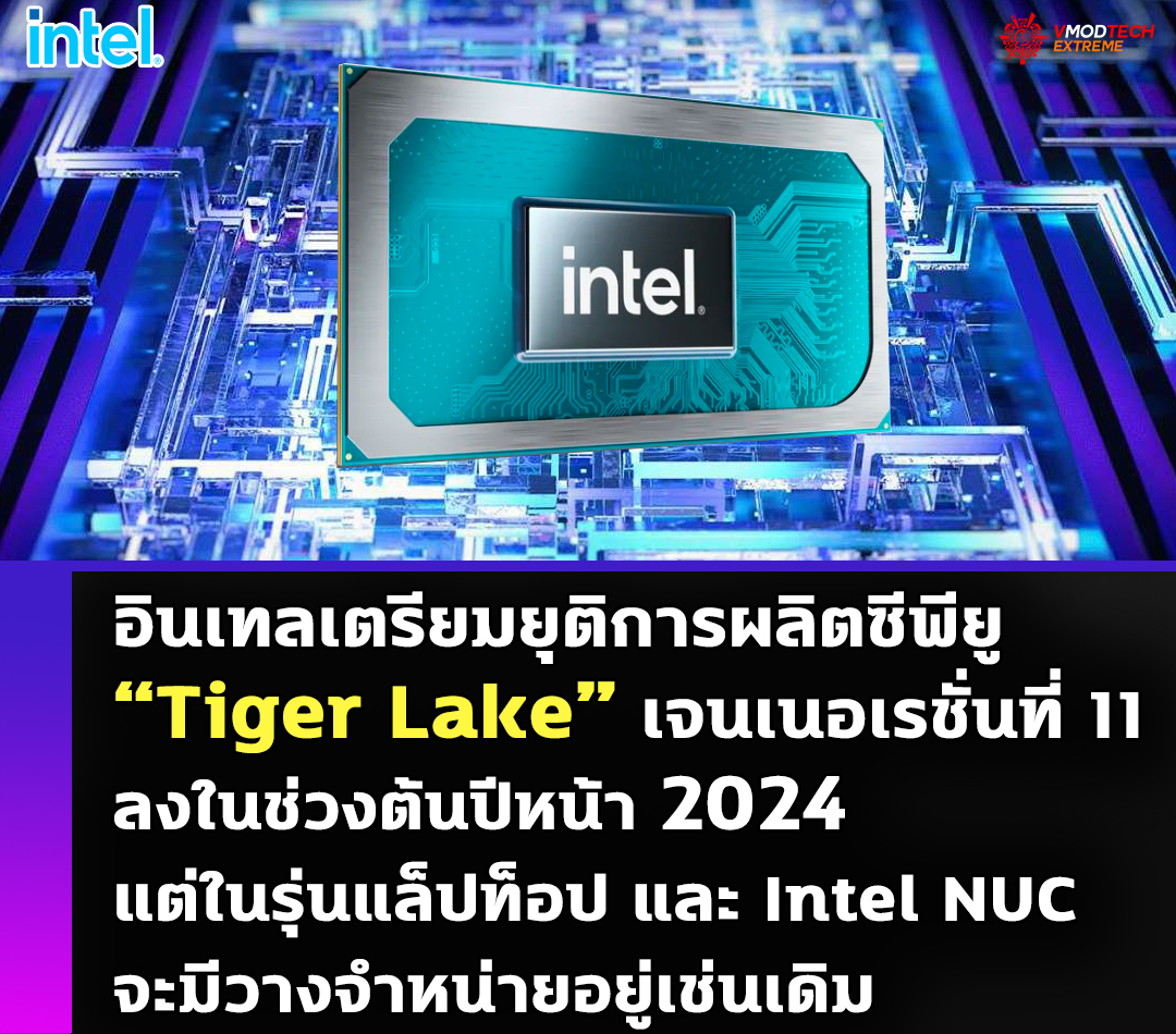 intel discontinue 11th gen core tiger lake series อินเทลเตรียมยุติการผลิตซีพียู “Tiger Lake” เจนเนอเรชั่นที่ 11