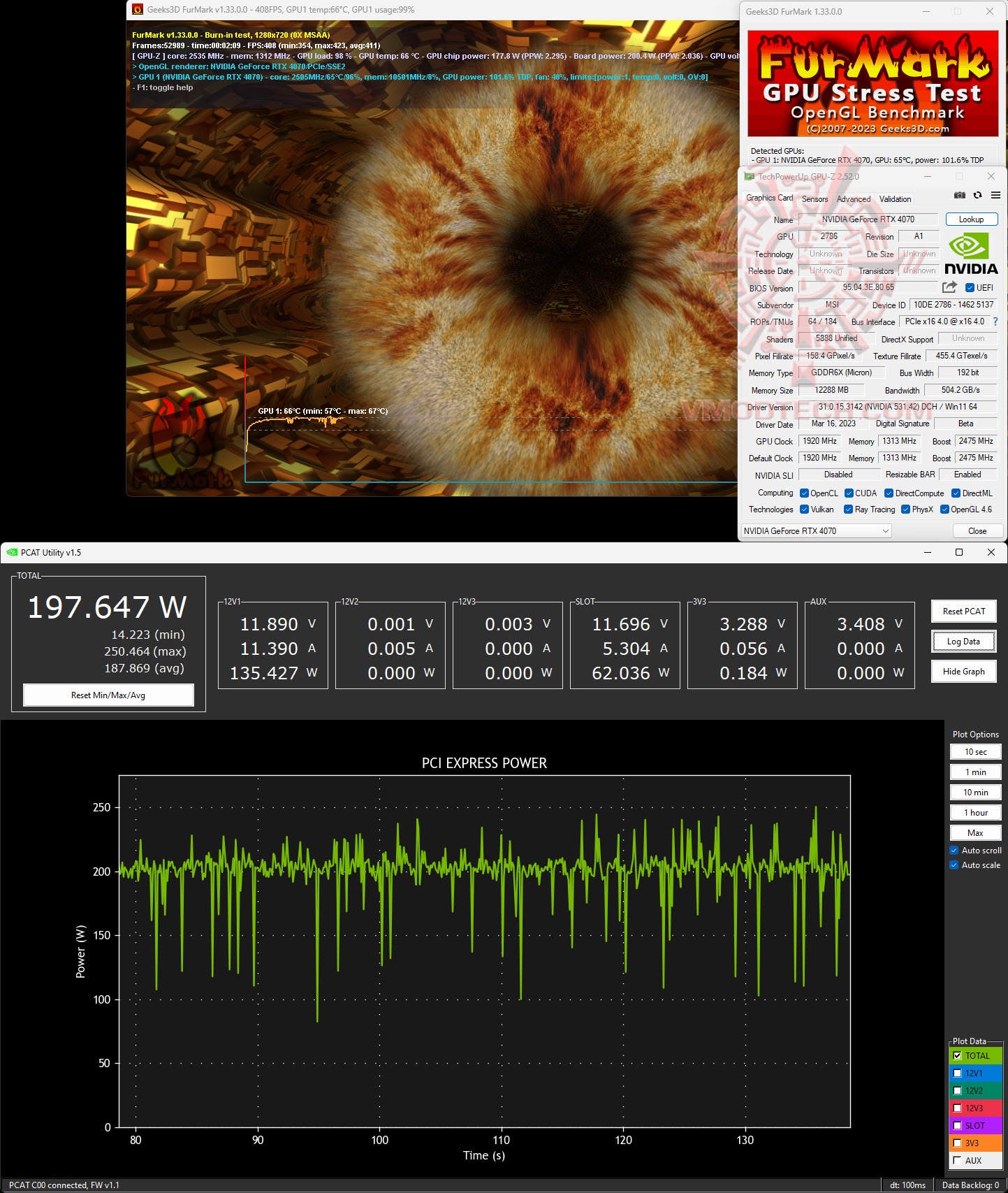 furde MSI GeForce RTX™ 4070 VENTUS 3X OC 12G GDDR6X Review