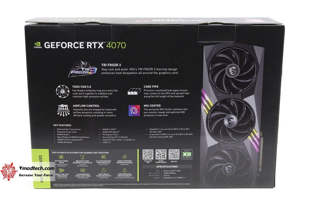 tpp 2349 copy MSI GeForce RTX™ 4070 GAMING X TRIO 12G GDDR6X Review