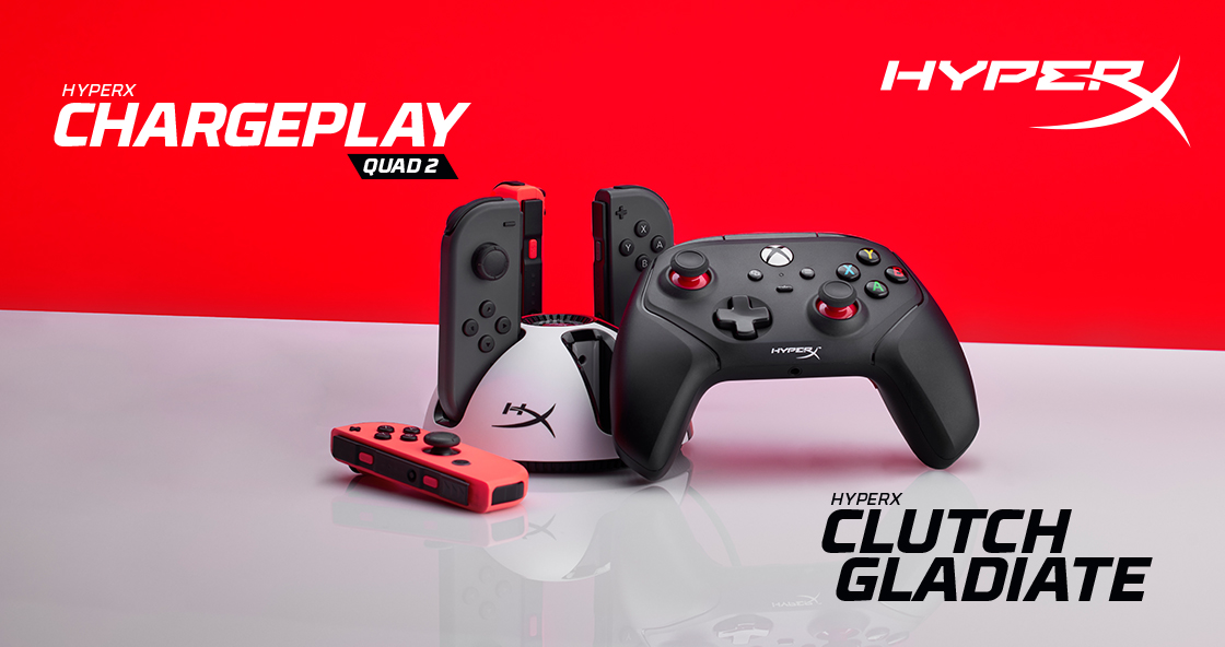 hyperx chargeplay quad 2 2 HyperX ขยายไลน์อุปกรณ์เสริมสำหรับเครื่องคอนโซลด้วย Clutch Gladiate Wired Controller for Xbox และ ChargePlay Quad 2 Charging Station พร้อมเปิดตัว XLR Cable และ Shield อุปกรณ์เสริมสำหรับผู้ใช้ QuadCast และ ProCast