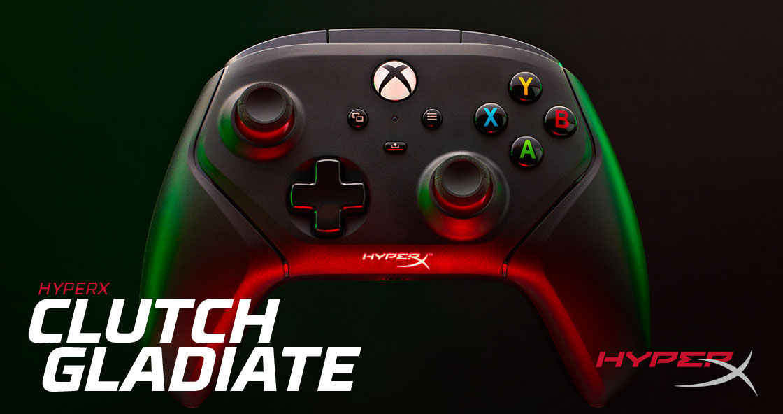 hyperx clutch gladiate HyperX ขยายไลน์อุปกรณ์เสริมสำหรับเครื่องคอนโซลด้วย Clutch Gladiate Wired Controller for Xbox และ ChargePlay Quad 2 Charging Station พร้อมเปิดตัว XLR Cable และ Shield อุปกรณ์เสริมสำหรับผู้ใช้ QuadCast และ ProCast